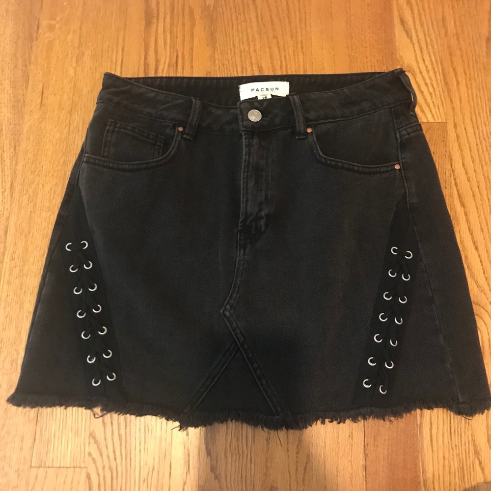 Pacsun Black Denim Skirt - Size 26! Never worn!